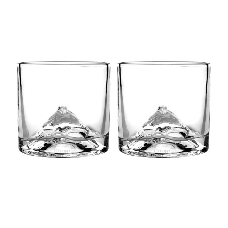 Liiton, Whiskeygläser "Mount Fuji", 2er Set aus Kristallglas im Home & Kitchen Online Shop