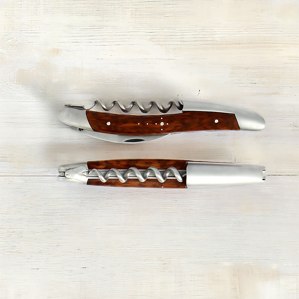 Forge de Laguiole, Sommeliermesser, Griff aus amourette satiniert, Handarbeit, im Home-and-Kitchen Online Shop