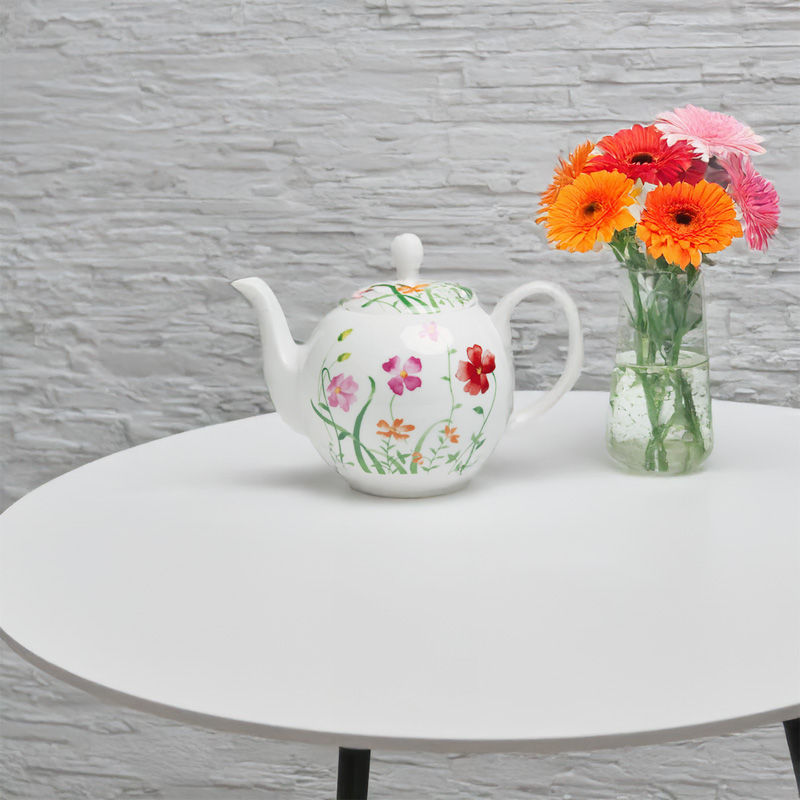 TeaLogic Teekanne LOTTA - Bone China Porzellan - 1000 ml im Home-and-Kitchen Online Shop