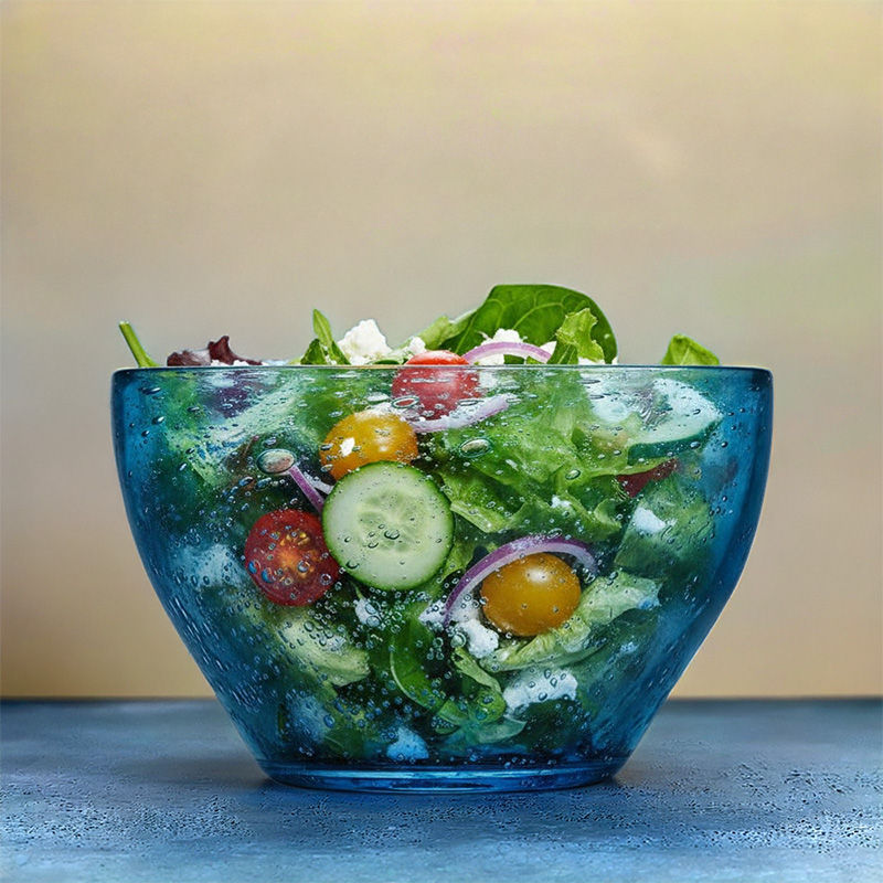 Miniaturbild: La Rochere Salatschüssel - SANGRIA - blau - mundgeblasen - 4,9 l im Home-and-Kitchen Online Shop
