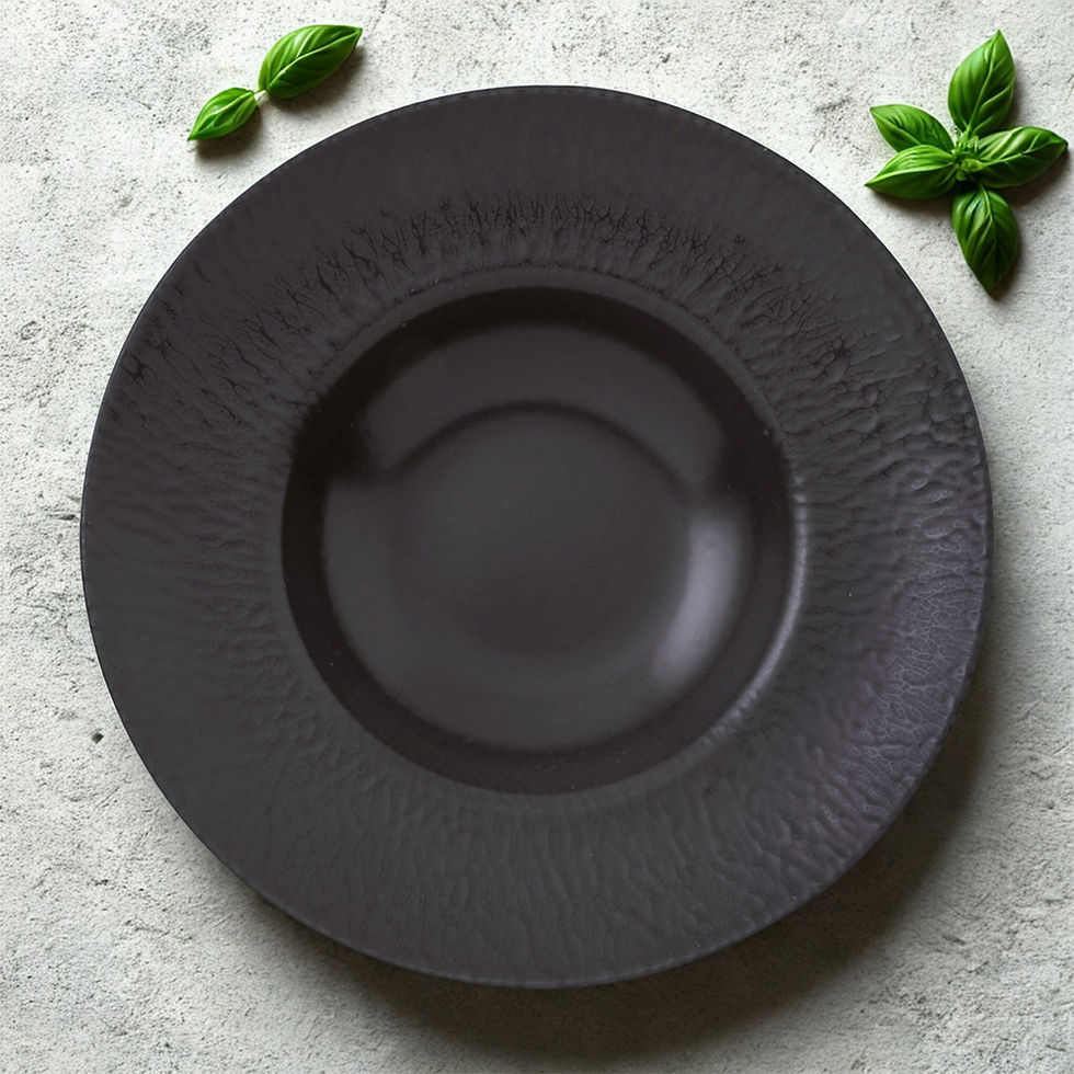 Miniaturbild: Arthur Krupp, Onyx, Schwarz, Nudelteller, Pastateller, Steingut