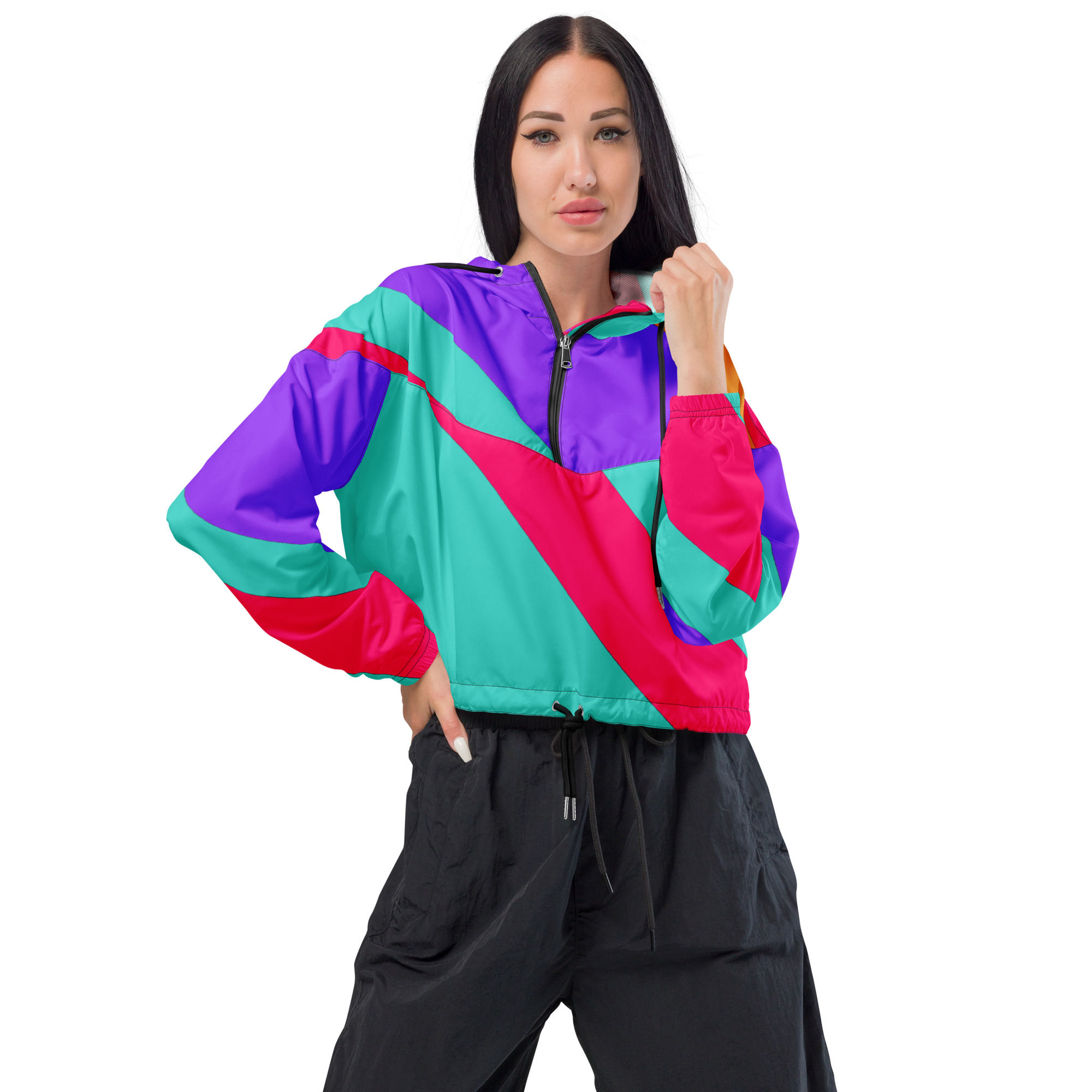 Cropped windbreaker