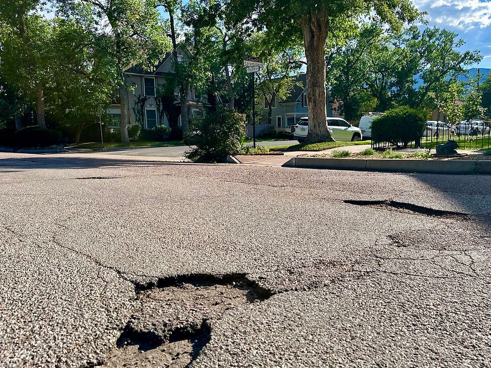 Potholes n Tejon Street