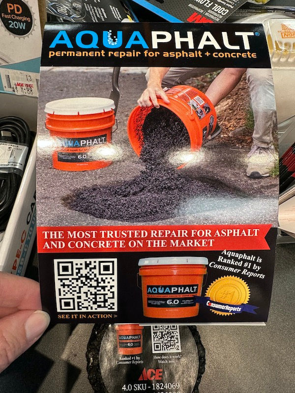 easy
DIY pothole repair