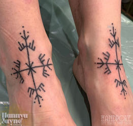 Professional Hand Poke Tattoo Artist Bristol Hannya Jayne Tengu Tattoo Studio