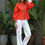 Thumbnail: Orange Cotton Jacket