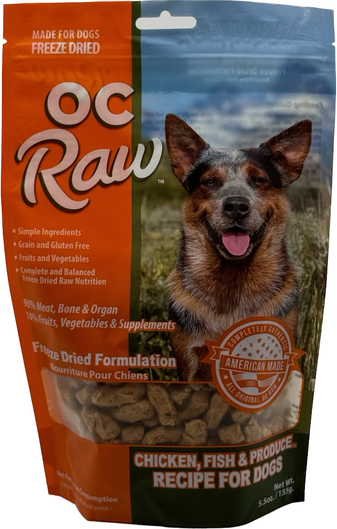 OC Raw Freeze-Dried Chicken/Fish & Produce