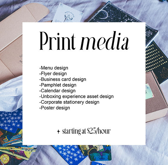 freelance graphic designer print design price Graphic design starting at 25 dlls an hour , -Menu design -Flyer design -Business card design -Pamphlet design  -Calendar design -Unboxing experience asset design -Corporate stationery design  -Poster design