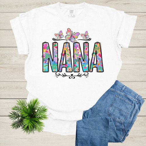 Nana White T-Shirt | Ladybug Designs