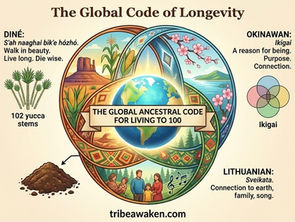 The Global Ancestral Code for Living to 100
