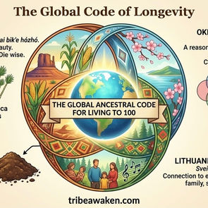 The Global Ancestral Code for Living to 100