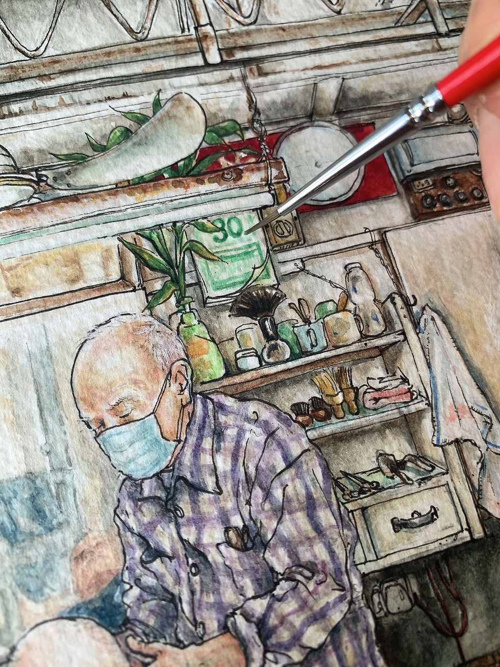 Thumbnail: LIMITED PRINT | The Alleyway Barber