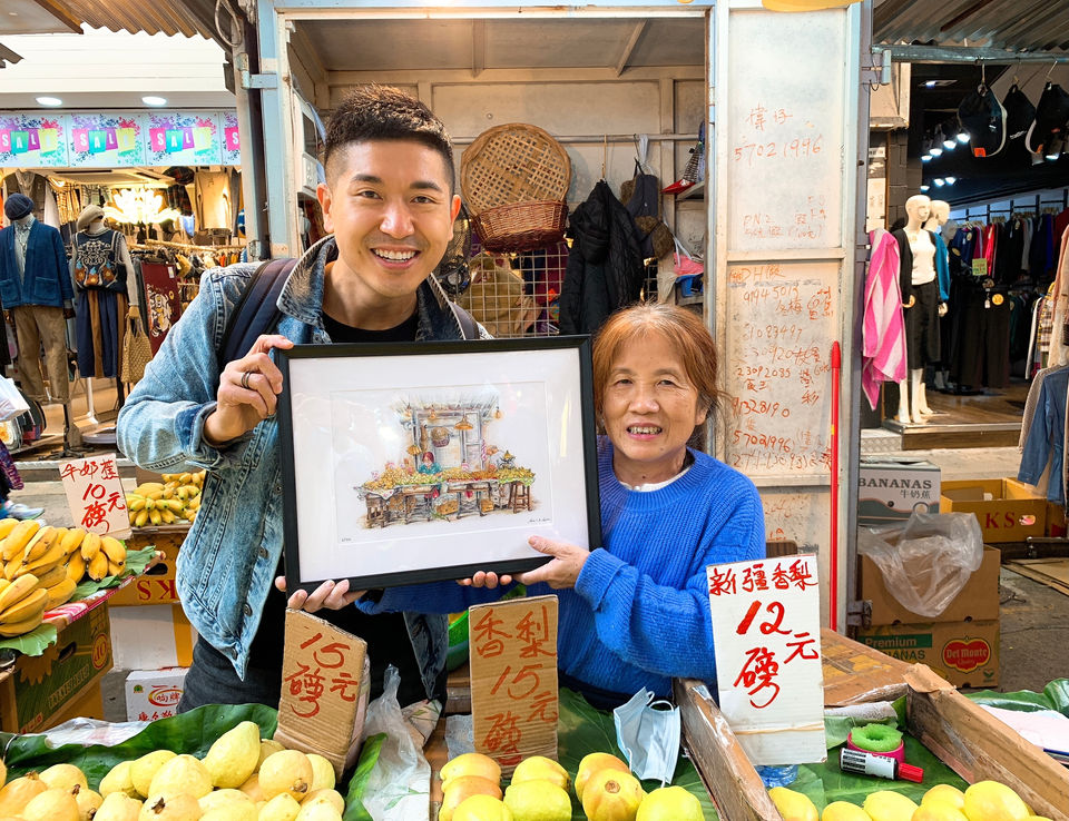 Banana, fruit stall, Hong Kong, wet market