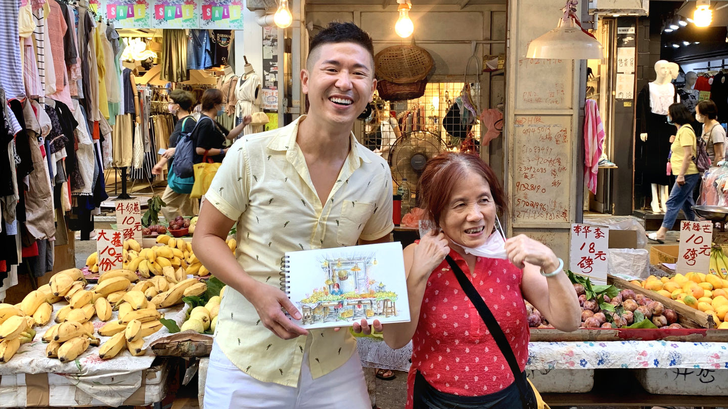 Banana, fruit stall, Hong Kong, wet market