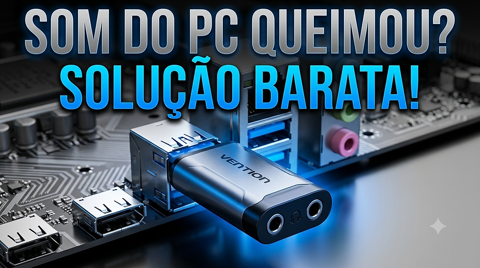 PLACA DE SOM QUEIMOU? A solução definitiva e mais barata de 2026! 🚨