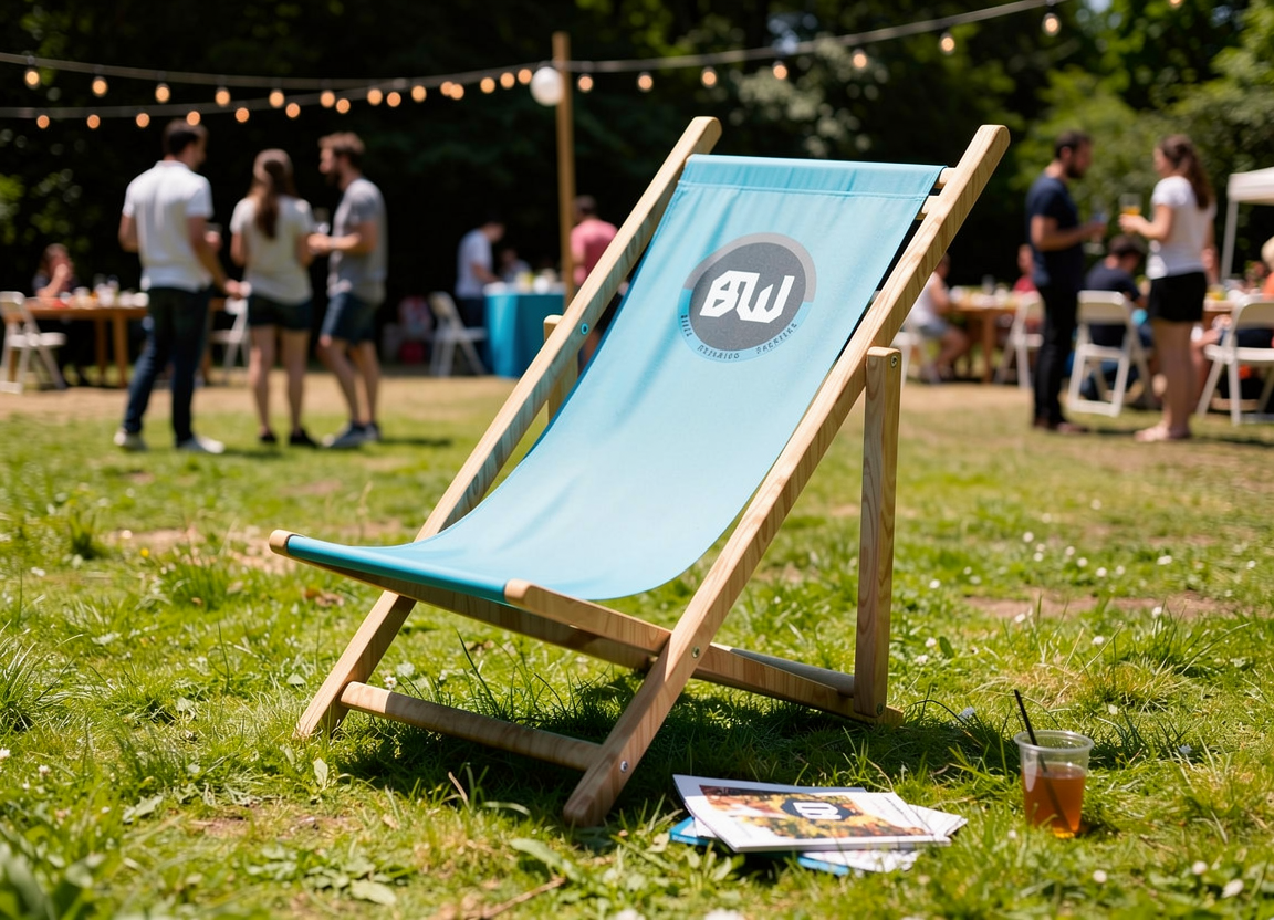 Premium wooden deckchair with a durable heavy canvas polyester sling.