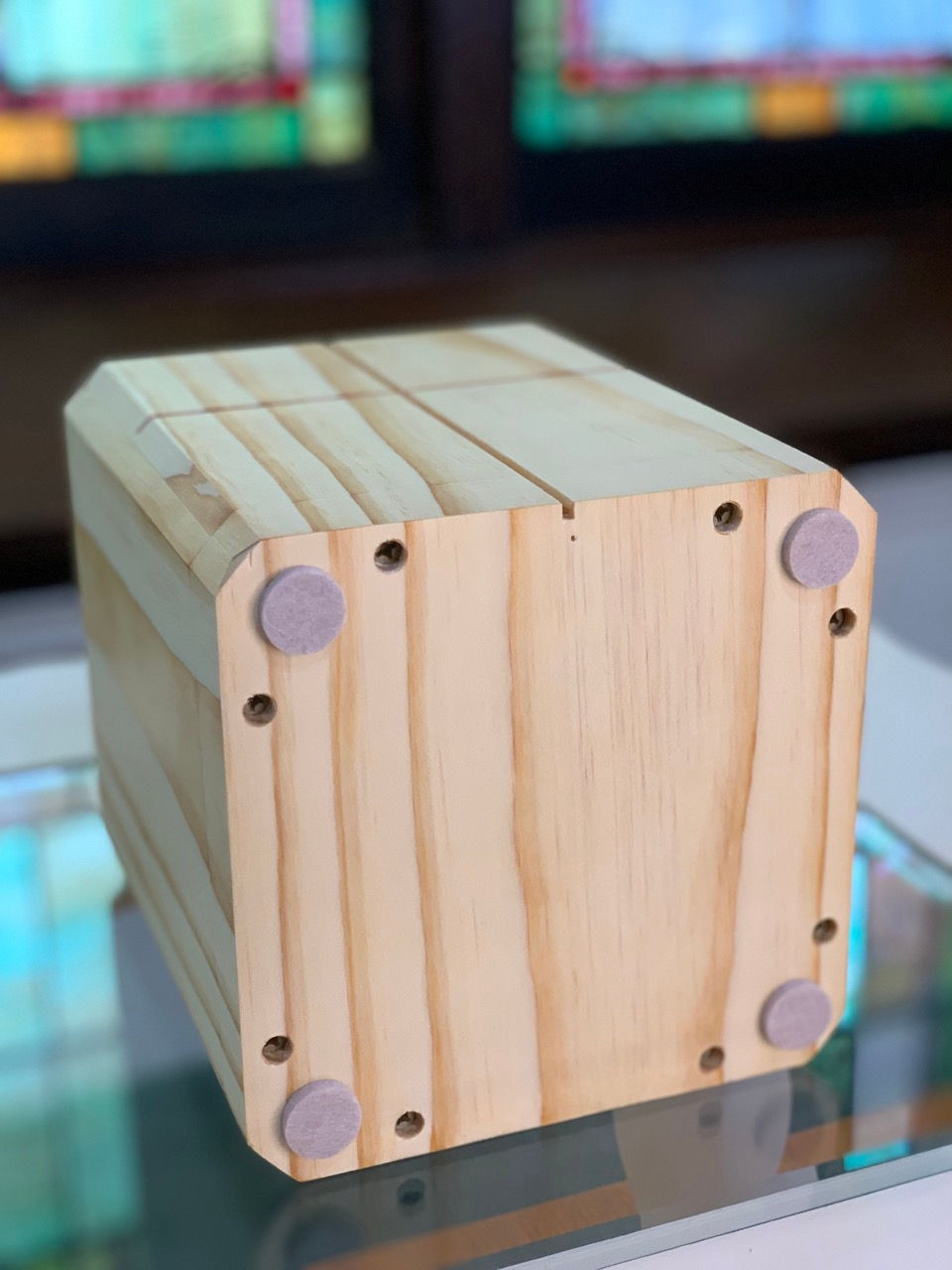 Thumbnail: Select Pine Simple Cross Urn (#3136)