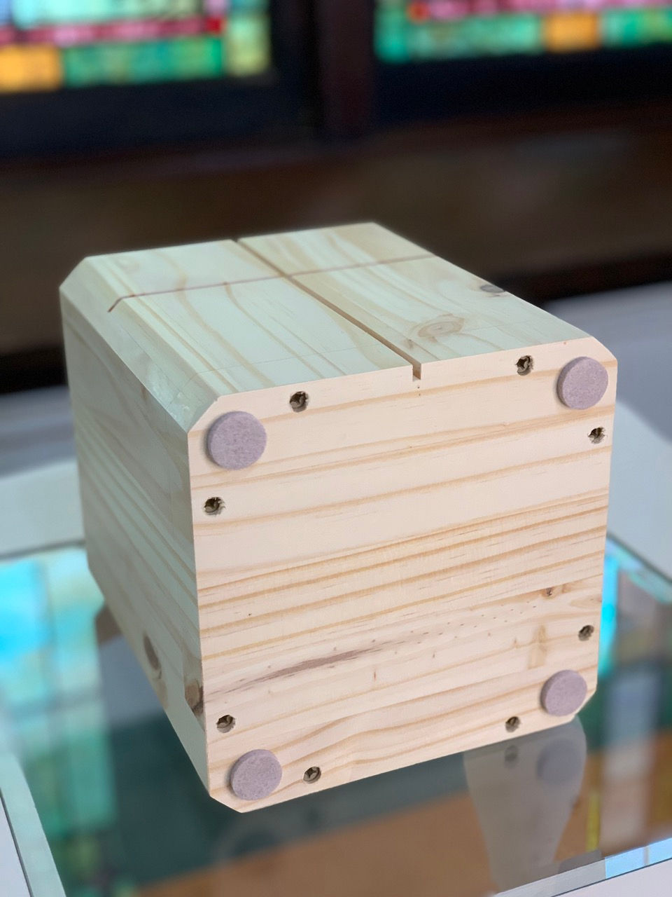 Thumbnail: Pine Simple Cross Urn (#3138)