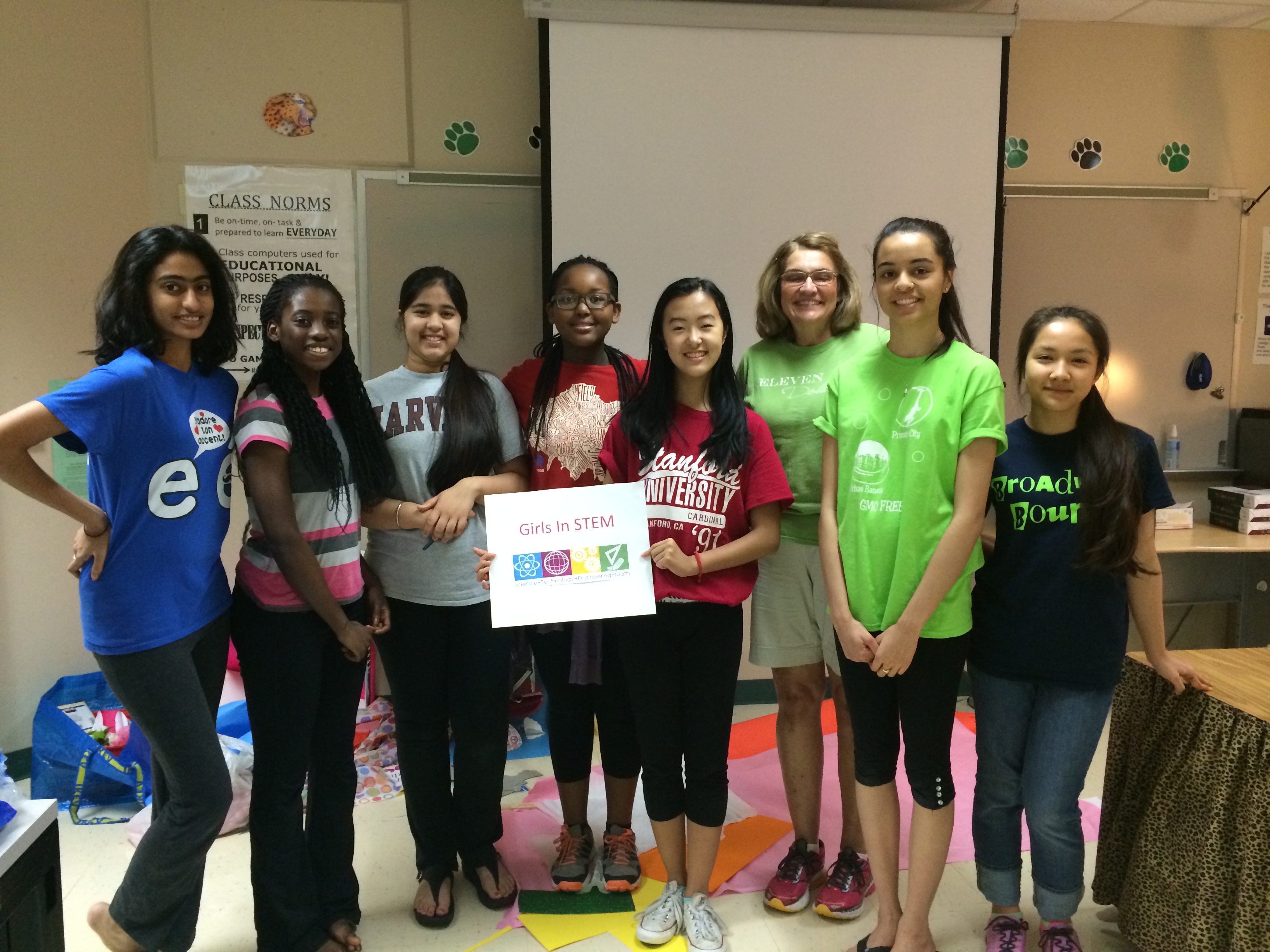 Girls in STEM founding team 2015 picture