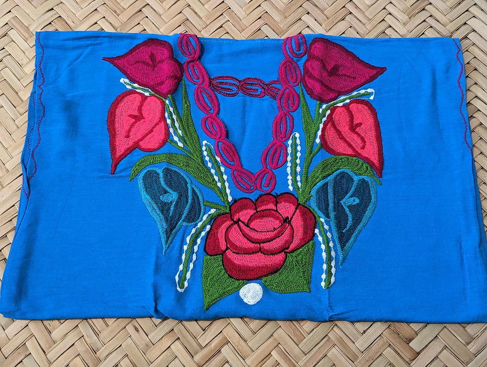 Thumbnail: Blusas Bordadas V Neck size Large