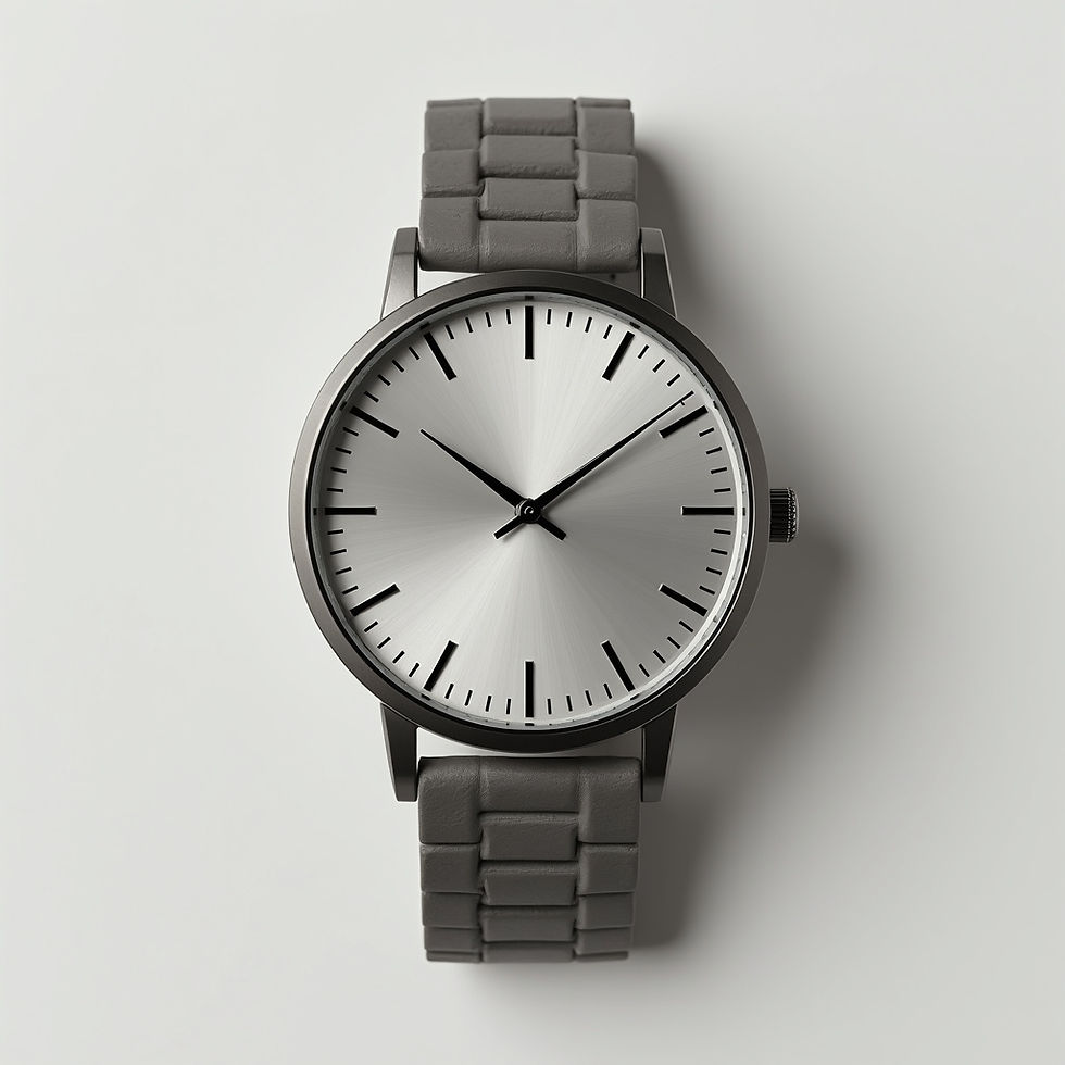 Montre Acier Discrète