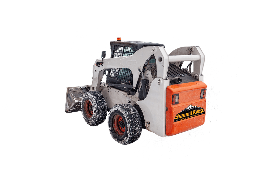 Summit Ridge skid steer loader on a black background