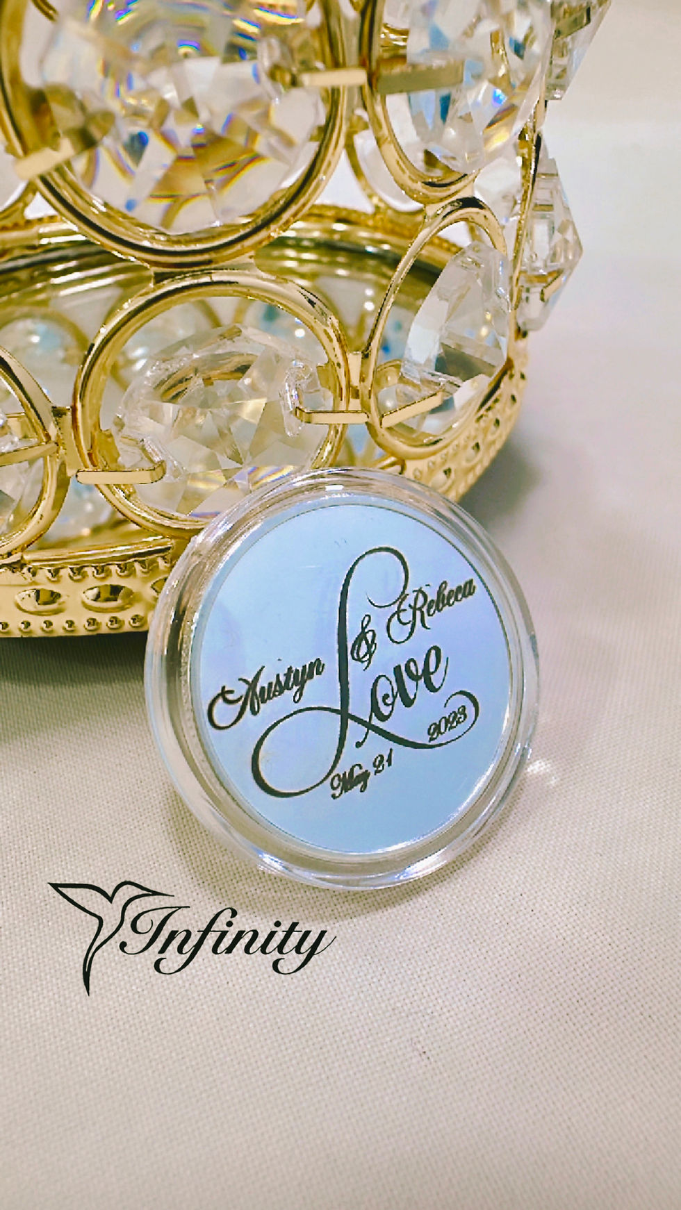 Miniatura: Arras personalizadas con cofre grande P.frontal