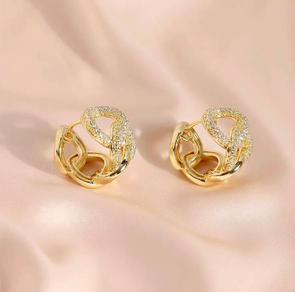 Miniatura: Argollas tipo de chunky