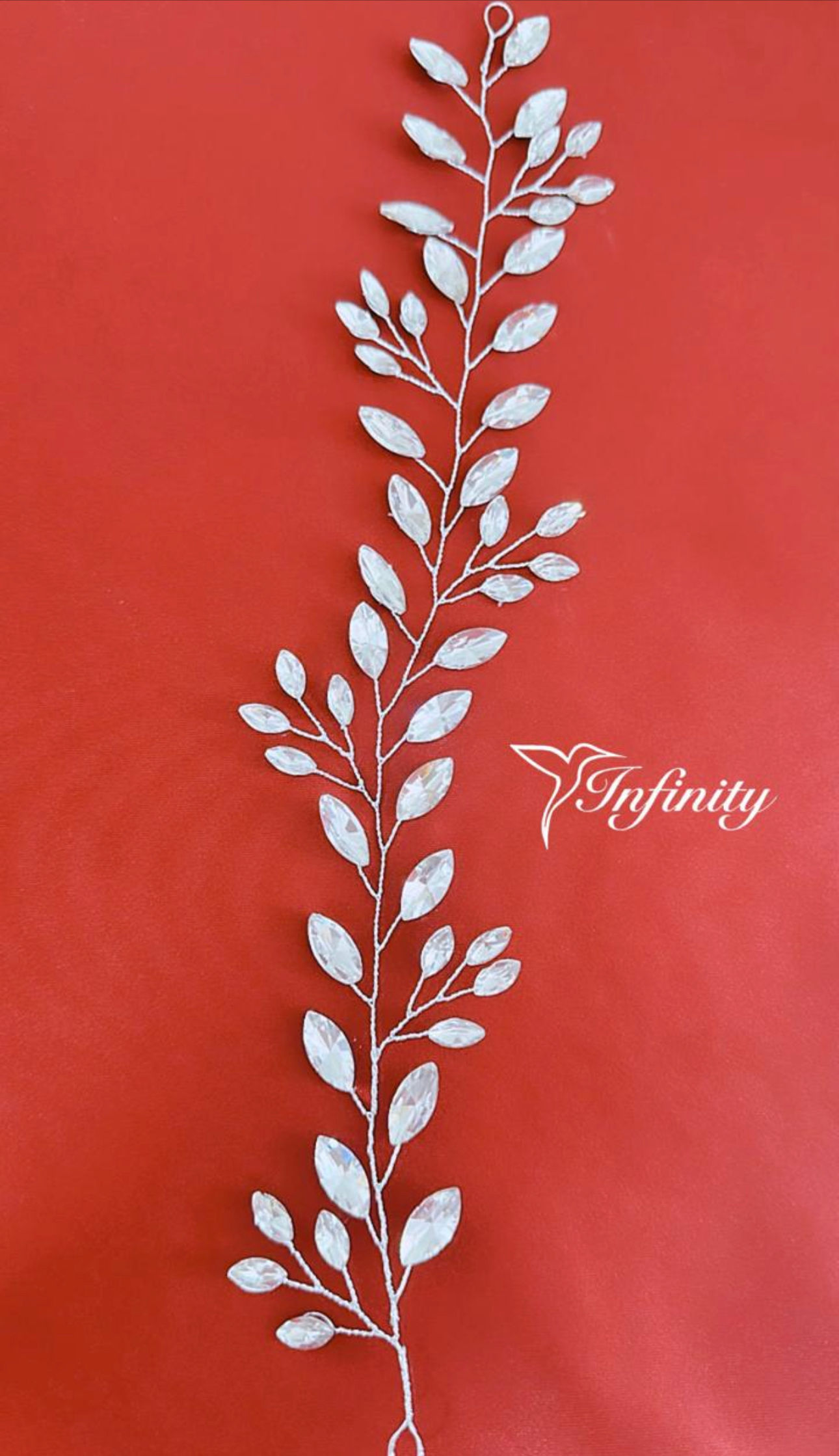 Tocado de novia plateado