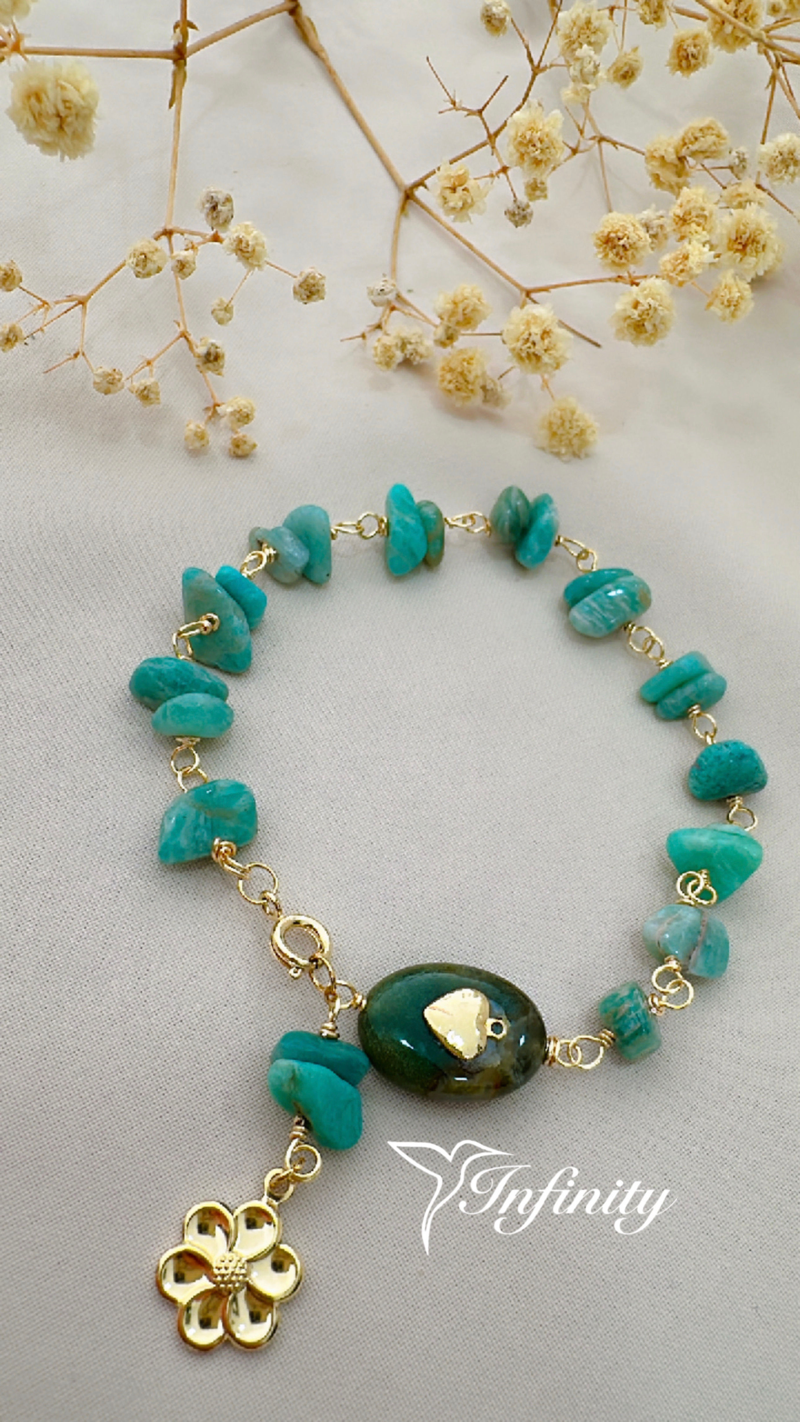 Pulsera de  piedras naturales  Precio Neto