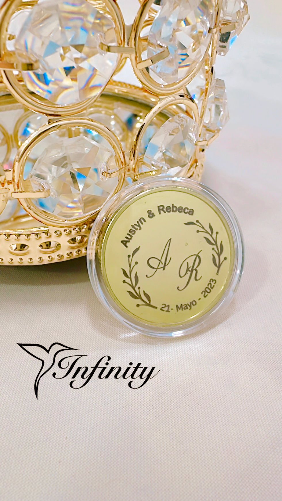 Miniatura: Arras personalizadas con cofre grande P.frontal