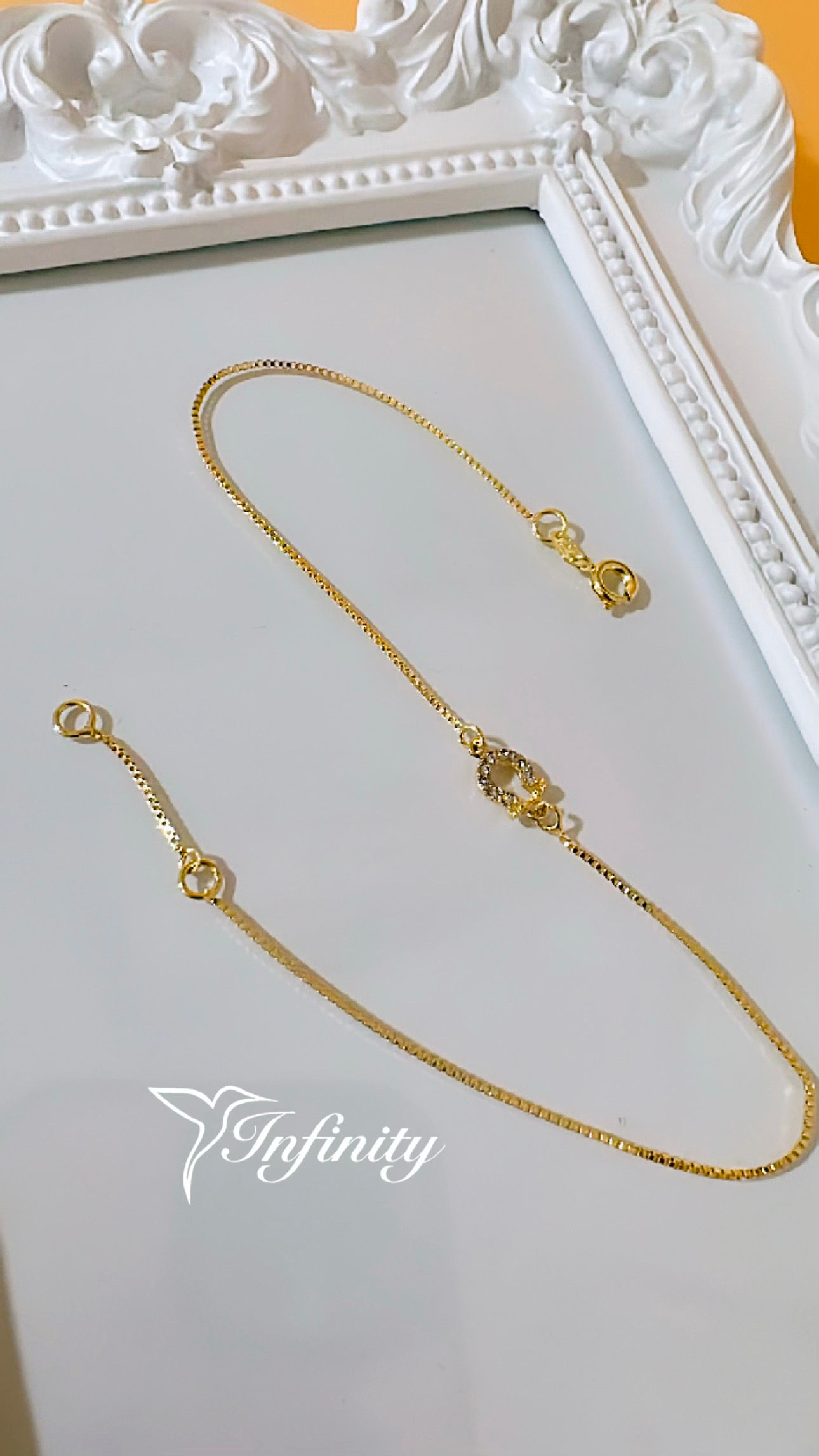 Tobillera de oro laminado