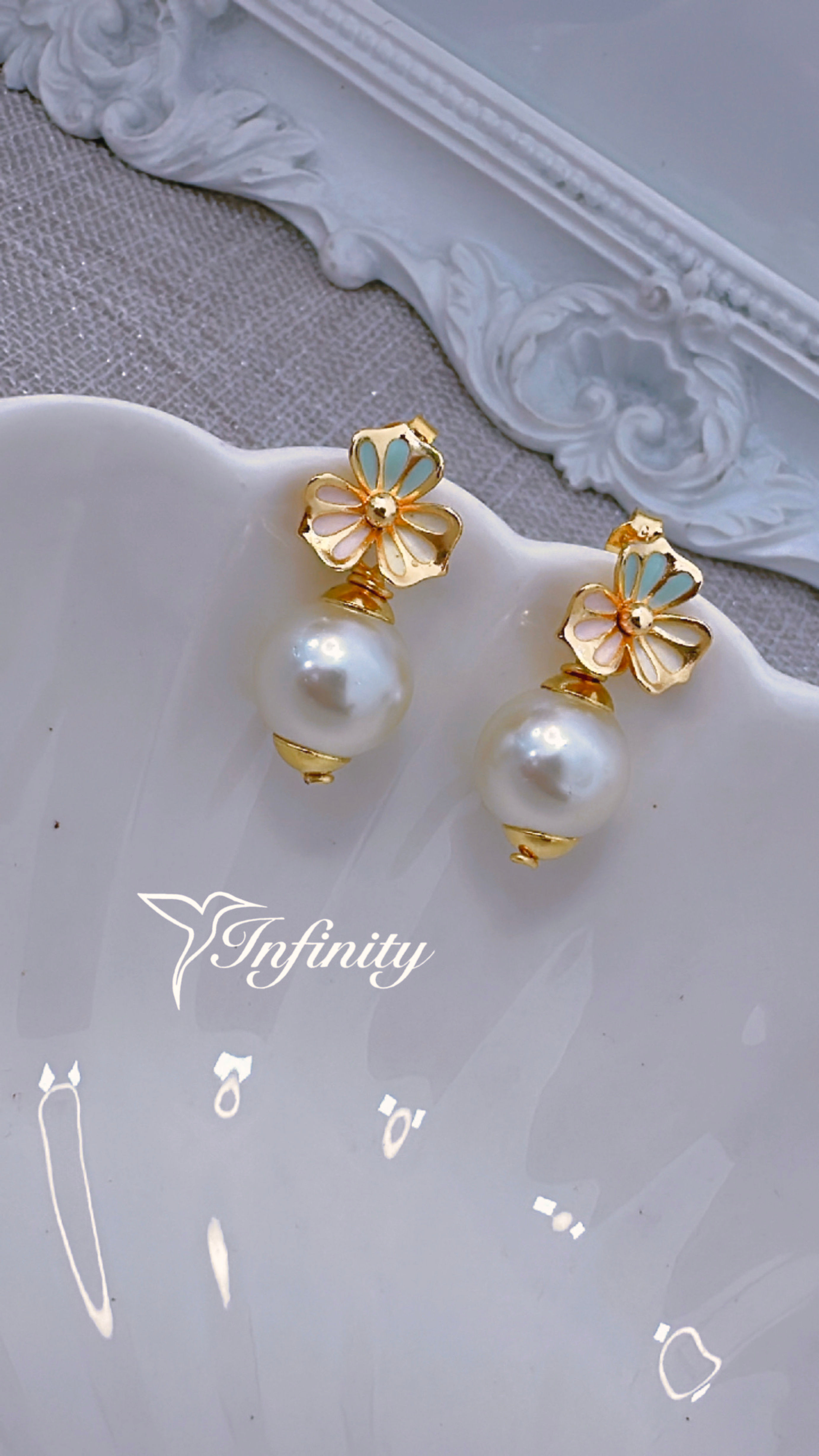 Aretes de oro laminado P.neto