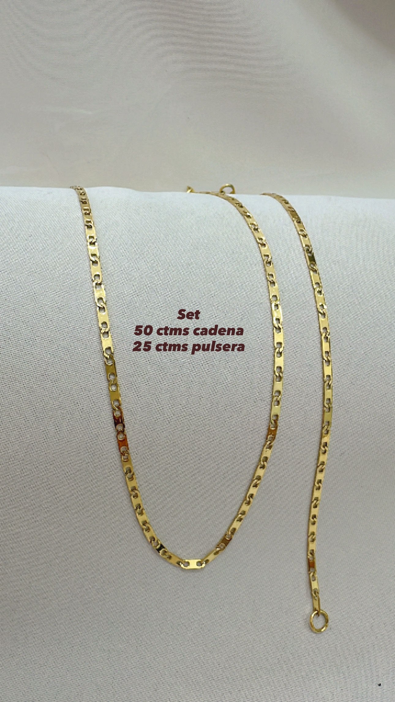 Set de acero cadena y pulsera 316 (precio mayoreo