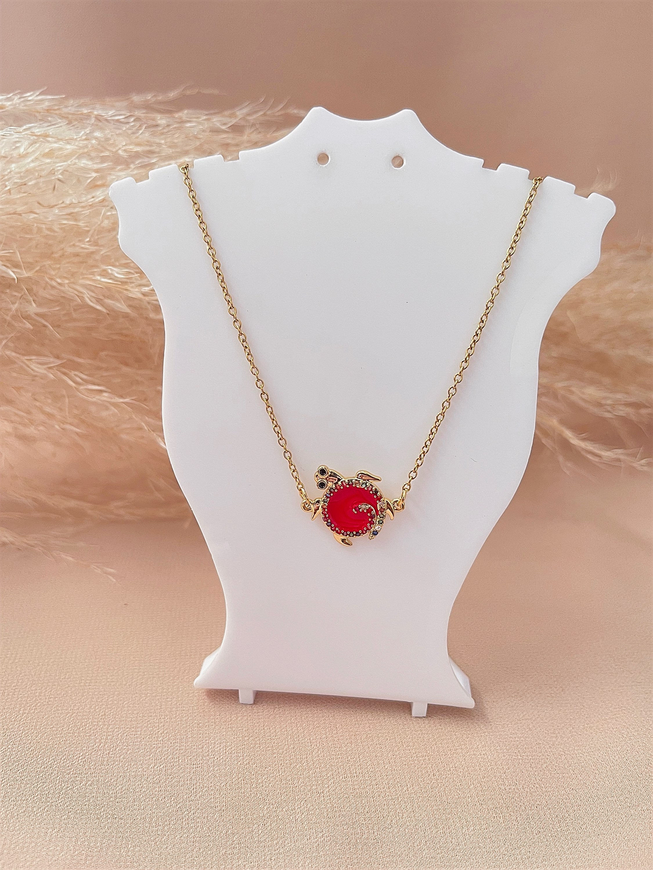 Cadena de acero dije oro laminado