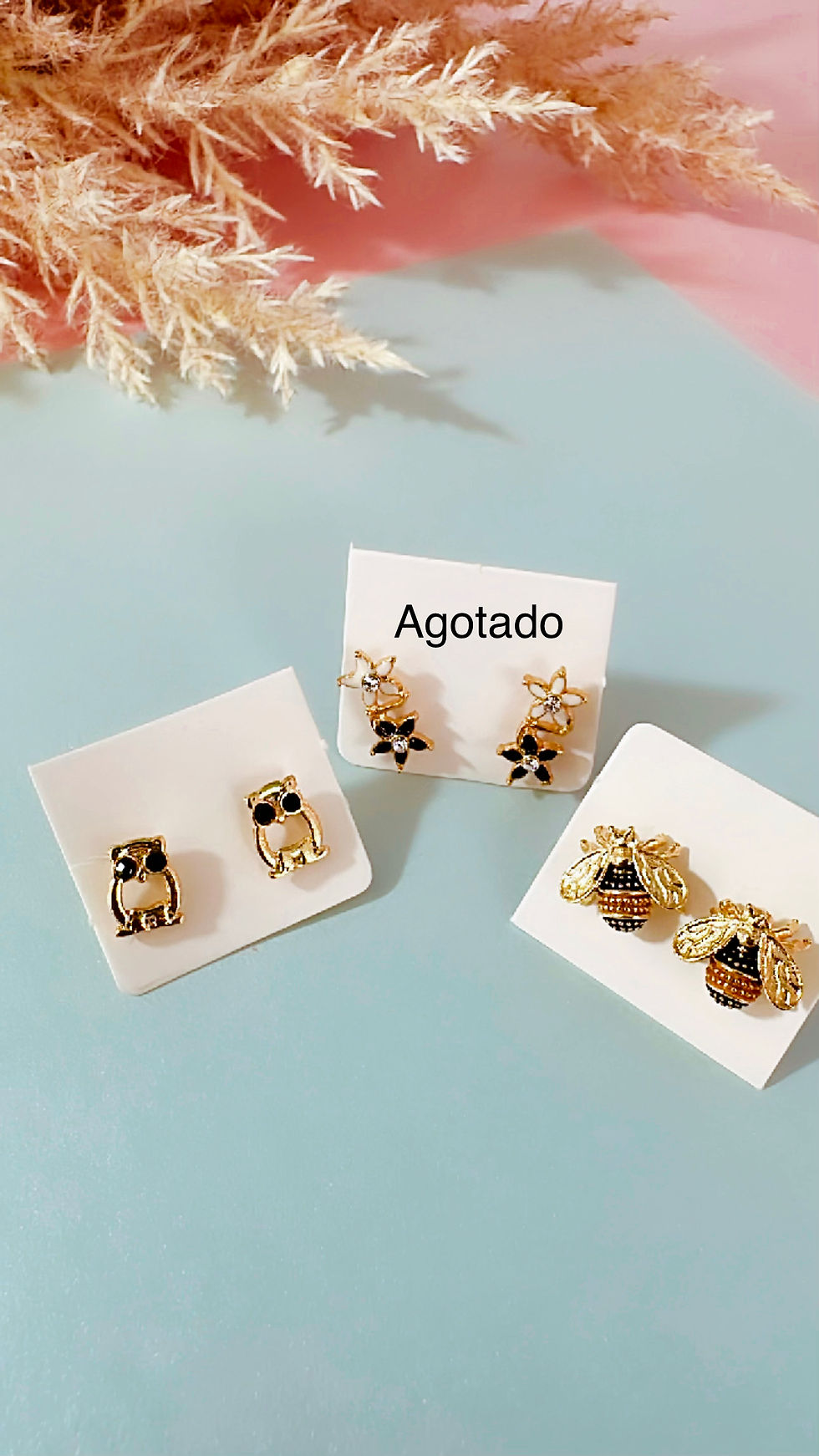 Miniatura: Aretes de oro laminado (cada par)