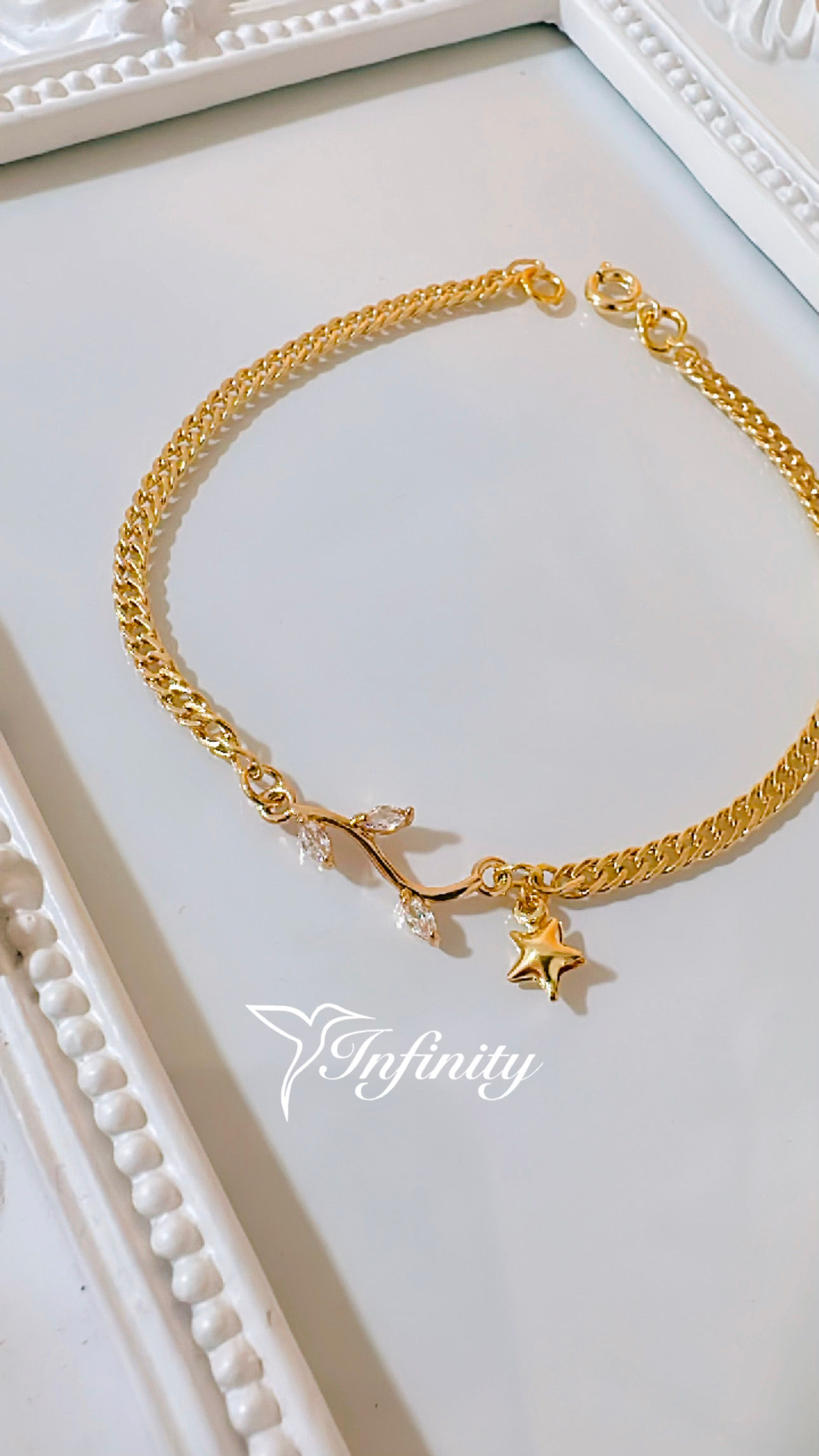 Pulsera de oro laminado