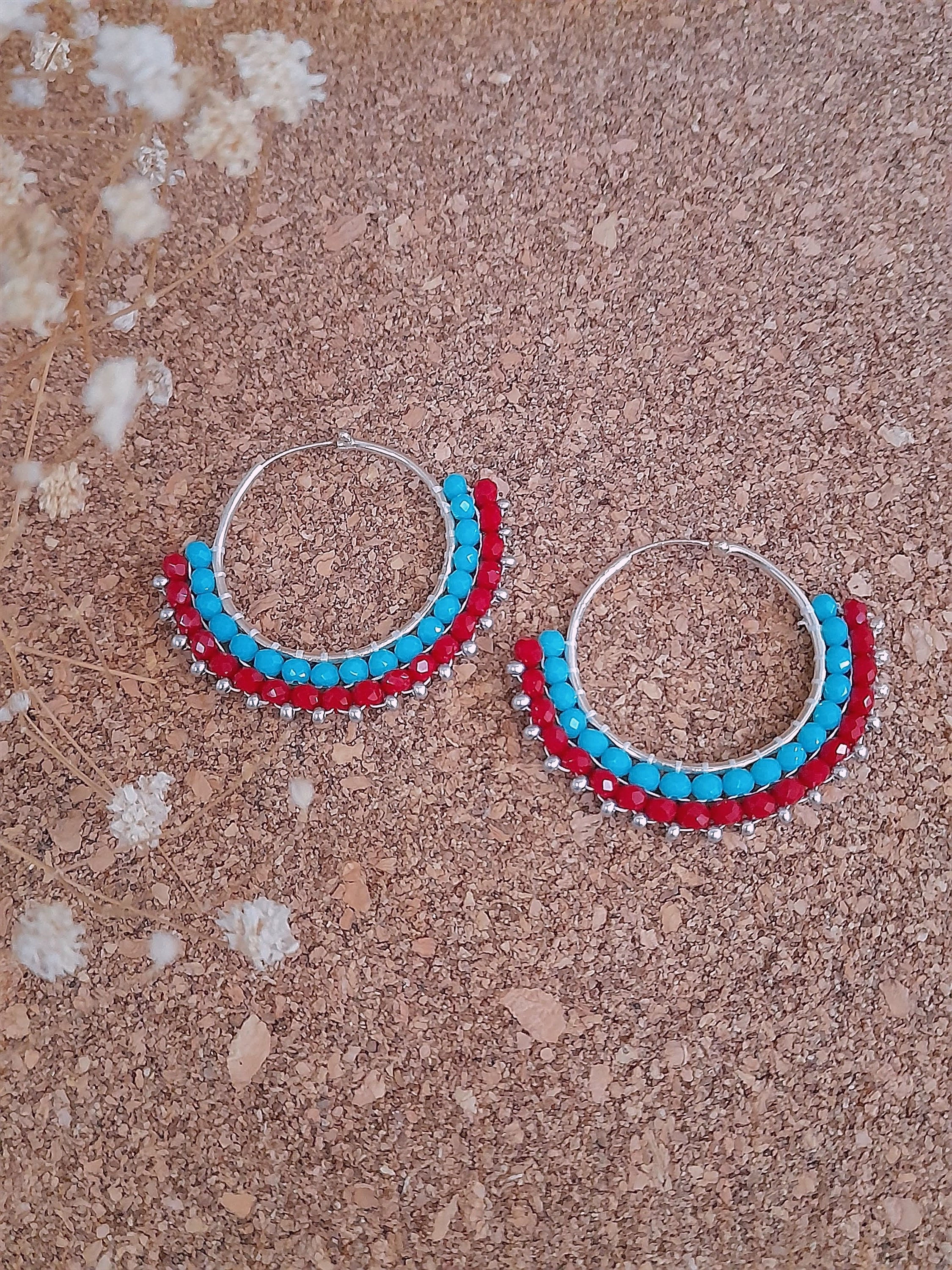 Argollas de plata 2.5 cms de diametro