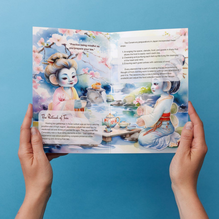 tea art zine interior