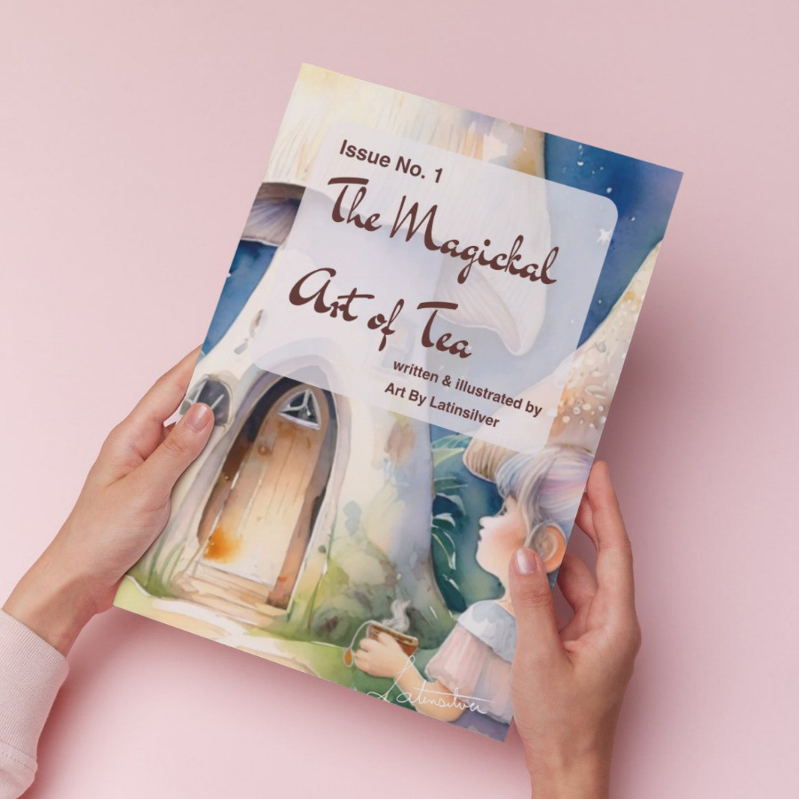 tea art zine print cover