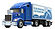 BLUE SEMI TRUCK_GROCERY_ DELIVERY TRUCK 