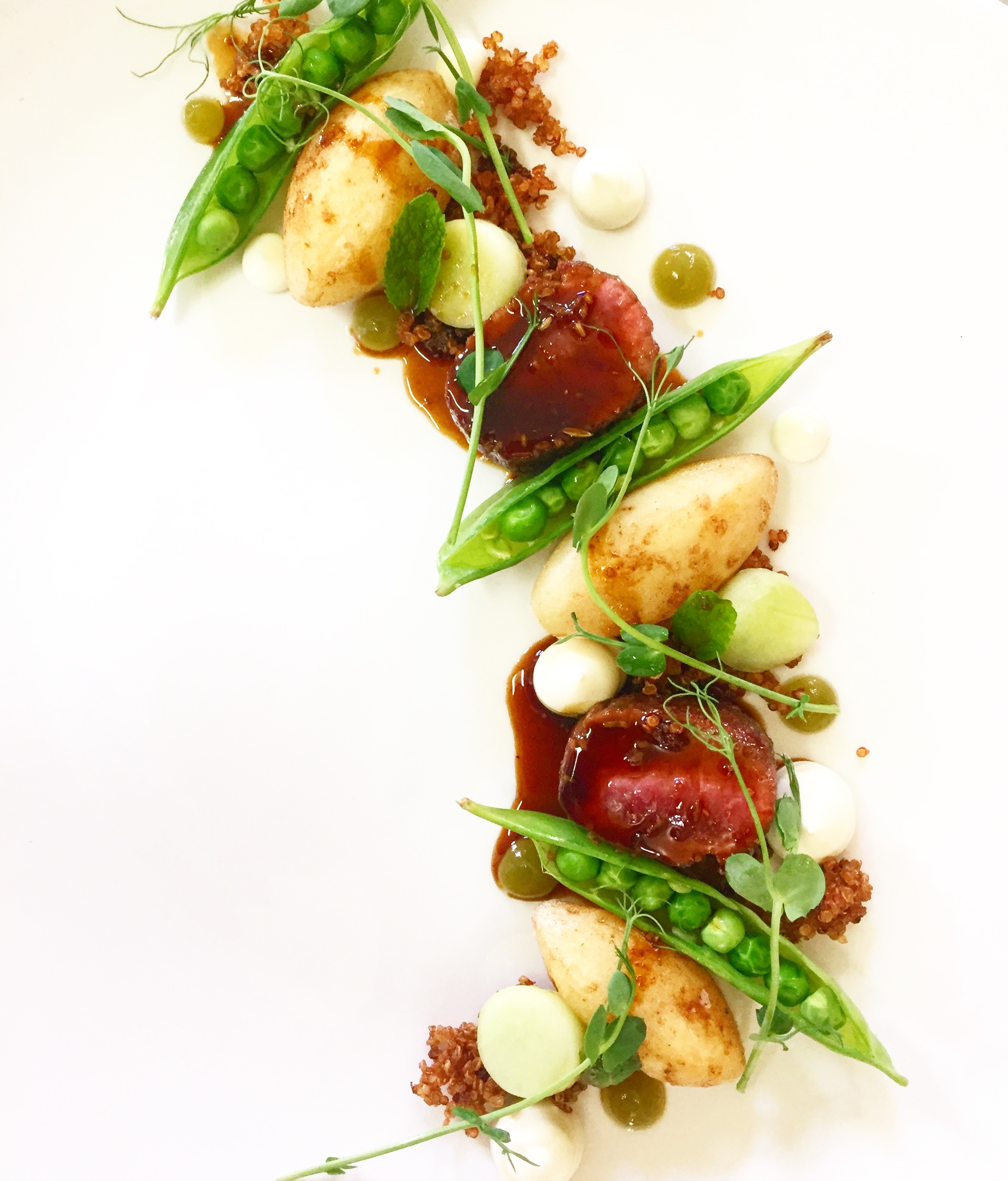 Lamb, mint, cucumber