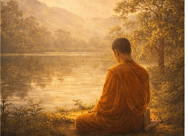 Buddhist library scenes v zlatém světle.png