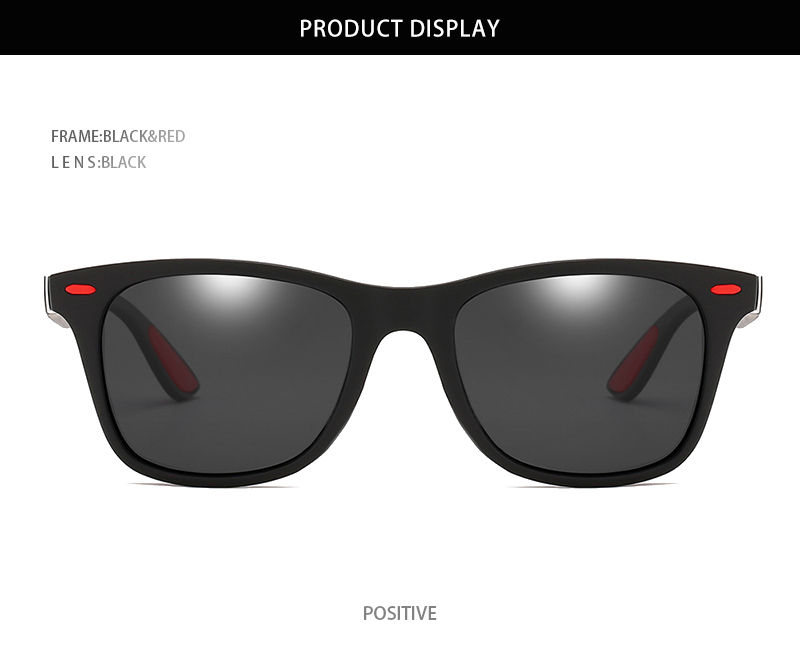 Thumbnail: Hot Sale Polarized Sunglasses Men Women Classic Square Plastic Driving Sun Glass