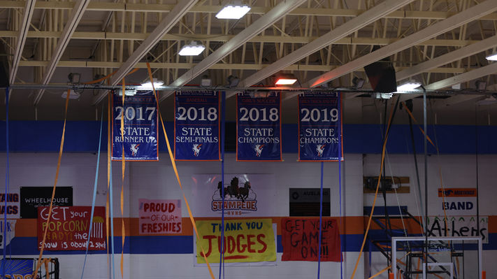 Sports theater lighting system at work