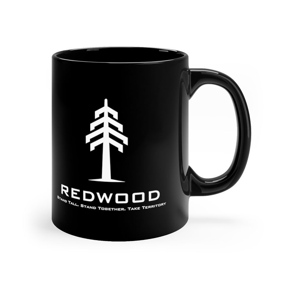 Thumbnail: Stand Tall Stand Together Take Territory Redwood Mug - black