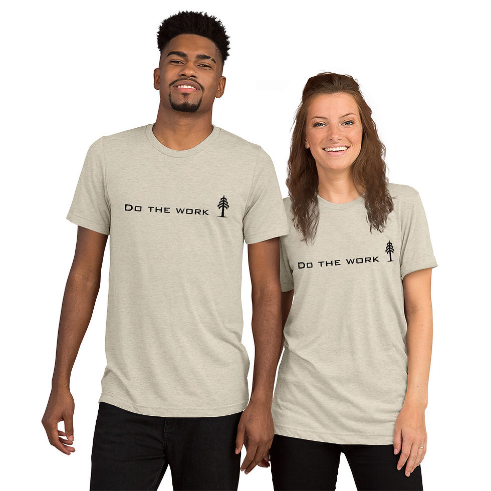 Thumbnail: #DoTheWork. Tri-Blend Tee (dark print)