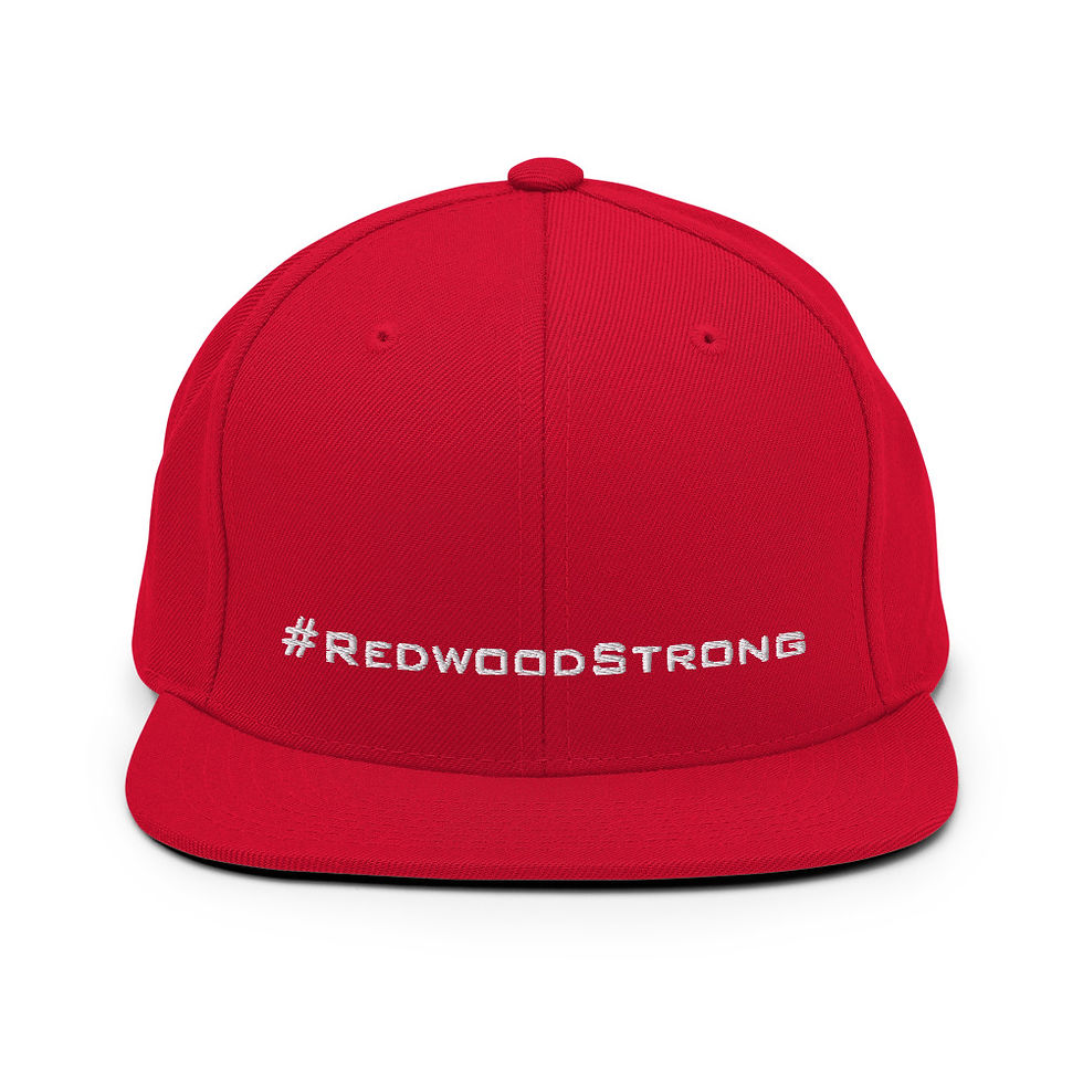 Thumbnail: #RedwoodStrong Flat Bill Solid Snapback