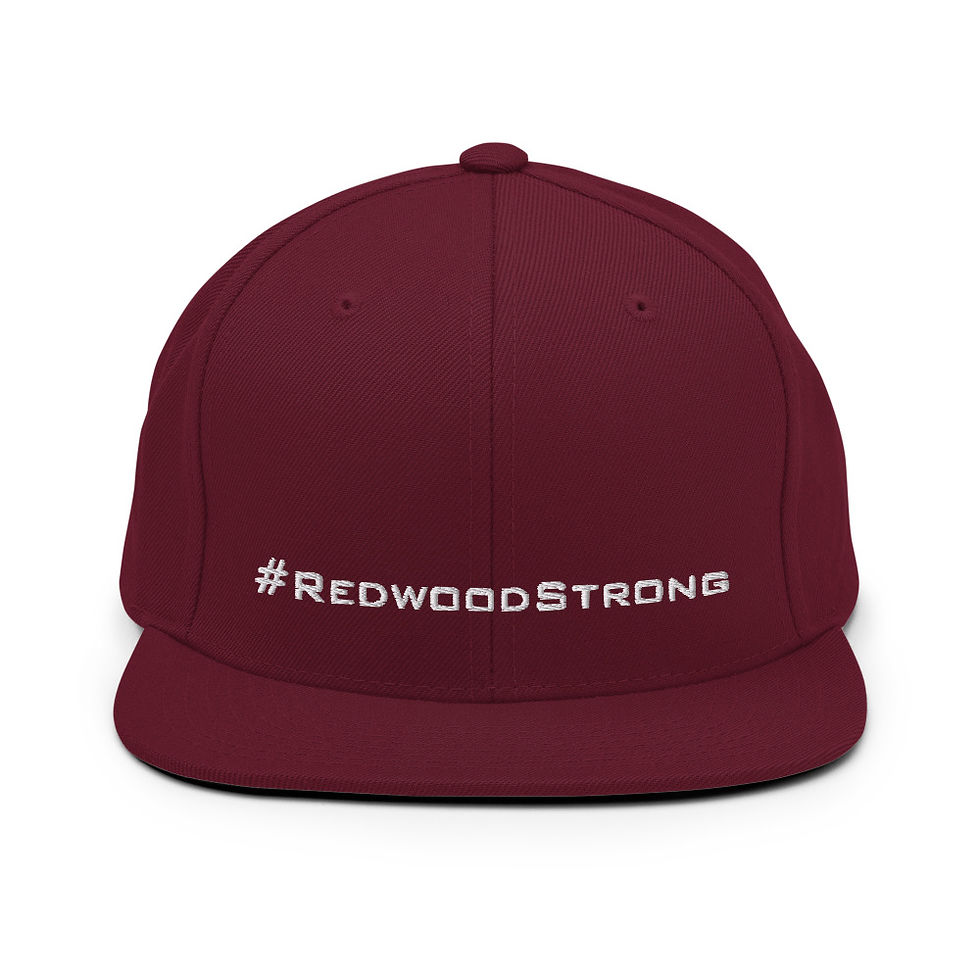 Thumbnail: #RedwoodStrong Flat Bill Solid Snapback