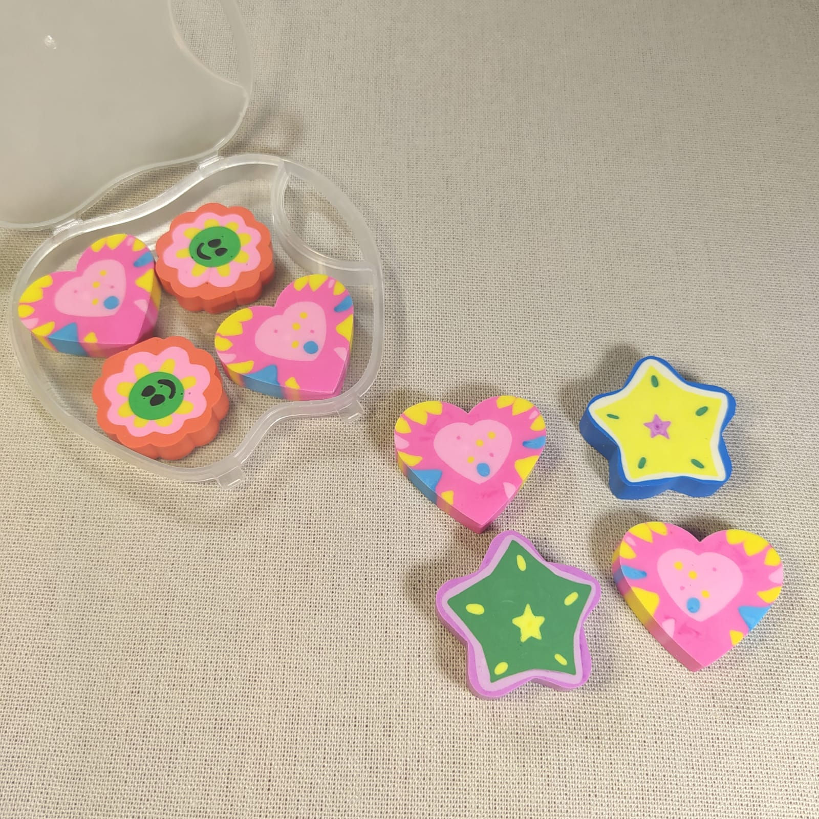 Set de 4 gomas de borrar